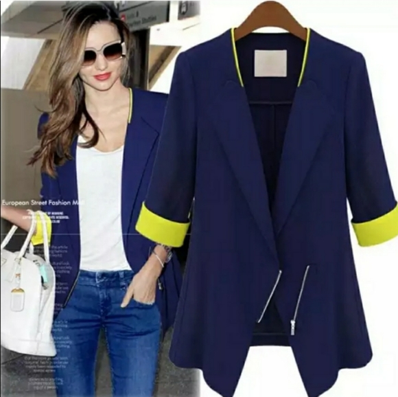 🆕⭐Kindra White zip blazer⭐ - Picture 6 of 10